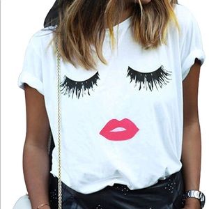 Lips and lashes t-shirt